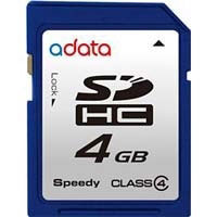 A-data 4GB SDHC Card (ASDH4GCL4-R)